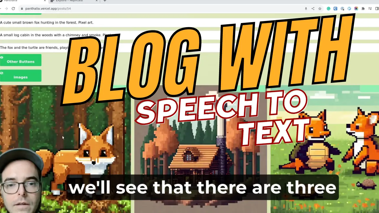 Project Panthalia: Adding speech to text for mobile blogging